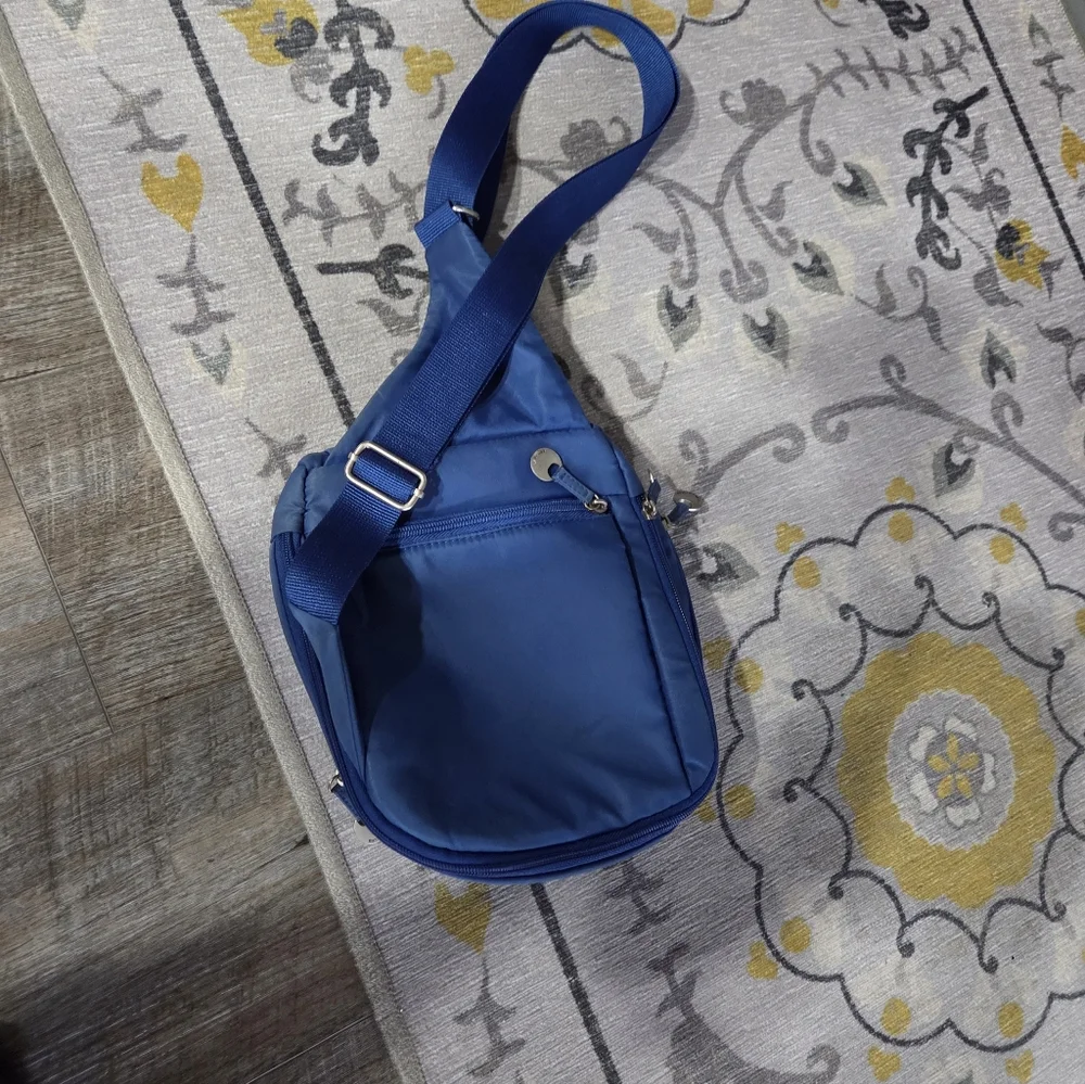 Travelon Royal Blue Crossbody Bag Small - Picture 2 of 8